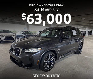 pre-owned 2022 BMW X3 M AWD SUV