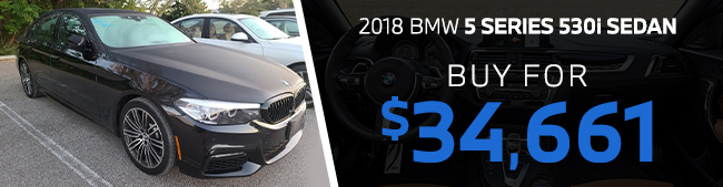 2018 BMW 5 Series 530i Sedan