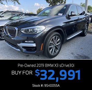 Pre-Owned 2019 BMW X3