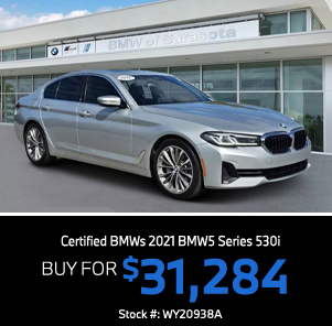 Certified BMWs 2021 BMW 5 Series 530i