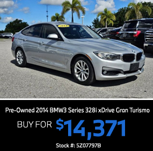 Pre-Owned 2014 BMW 3 Series 328i xDrive Gran Turismo