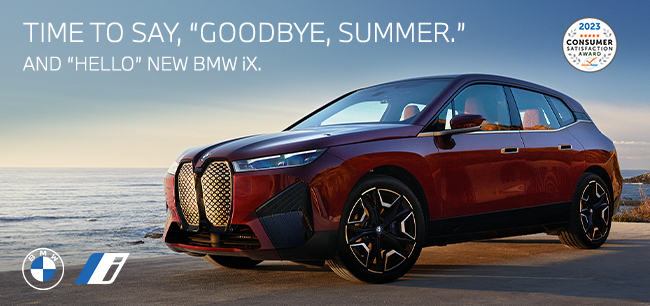 Time to say goodbye summer and hello new BMW iX