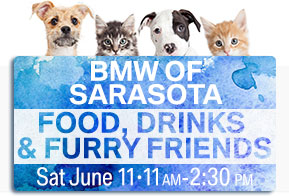 BMW of Sarasota. Food, Drinks, & Furry Friends.