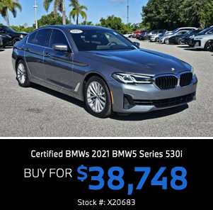 Certified BMWs 2021 BMW 5 Series 530i