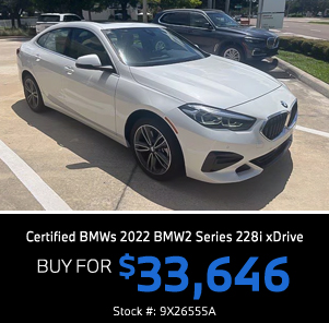 Certified BMWs 2020 BMW 2 Series 228i Gran Coupe xDrive