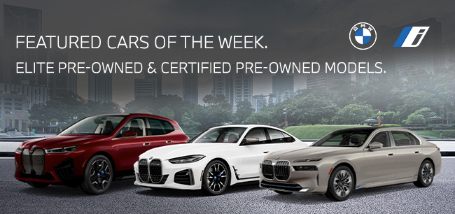 Featured cars of the week - elite pre-owned and CPO models