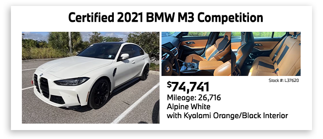 Pre-Owned 2021 BMW M3 Competition