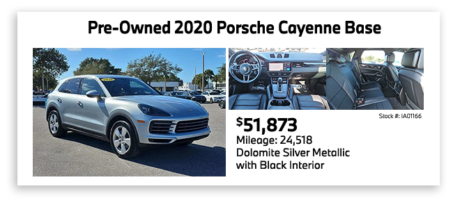 Pre-Owned 2020 Porsche Cayenne Base