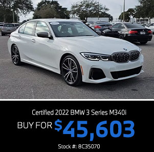 Certified BMW 3 Series