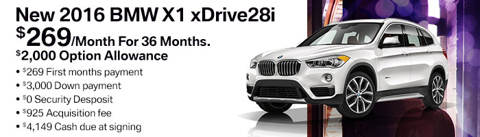 New 2016 BMW X1 xDRIVE28i