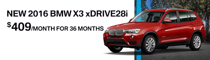 New 2016 BMW X3 xDrive28i