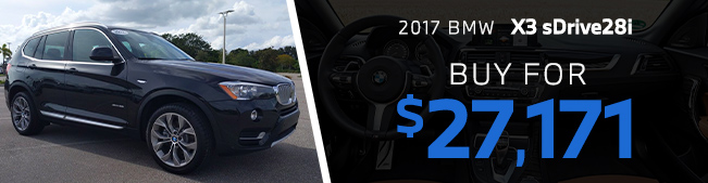 2017 BMW X3 Sdrive28i
