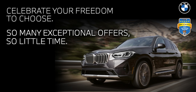 promotional offer from Sarasota BMW featuring BMW vehicles
