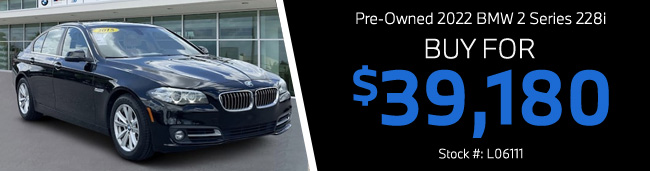 offer on pre-owned vehicle from Sarasota BMW