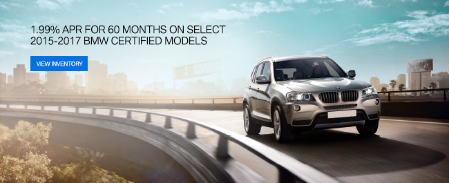 1.99% Apr For 24 Months On All 2015-2017 BMW Certified Models