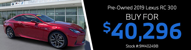 offer on pre-owned vehicle from Sarasota BMW