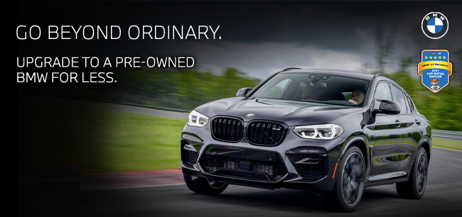 Go beyond ordinary - ungrade to a pre-owned BMW for less