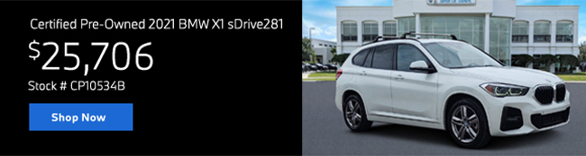 Certified Pre-Owned 2021 BMW X1 sDRIVE28i