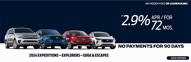 2024 Ford Expedition, Explorer Edge and Escape special offers