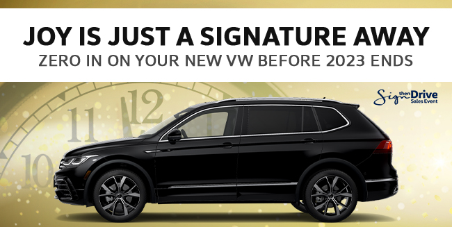 Joy is just a signature away - zero in on your new VW before 2023 ends