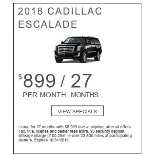 New 2018 Cadillac Escalade