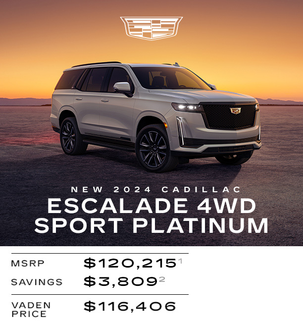 NEW 2024 CADILLAC ESCALADE 4WD SPORT PLATINUM