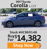 2017 Toyota Corolla L CVT