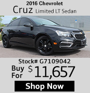 2016 Chevrolet Cruz Limited LT Sedan