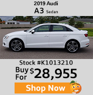 2019 Audi A3 Sedan buy for $28,955