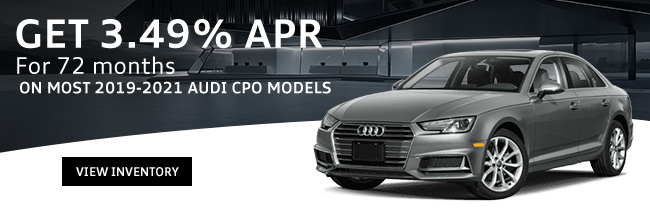 get 3.49% APR for 72 months on certified pre-owned 2022 Audi vehicles