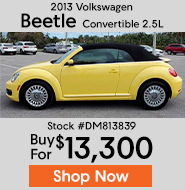2013 Volkswagen beetle convertible 2.5l