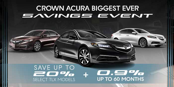 Crown Acura Biggest Ever Savings Event