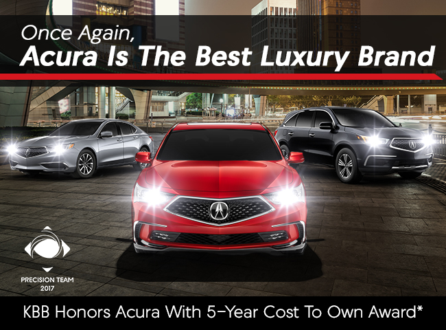 Once Again, Acura Is The Best Luxury Brand KBB Honors Acura With 5-Year Cost To Own Award*