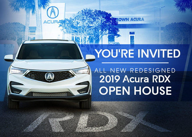 You're Invited All New Redesigned 2019 Acura RDX Open House