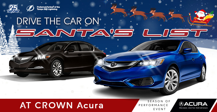 Drive The Car On Santa’s List Only At Crown Acura