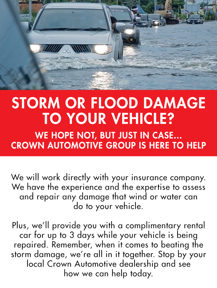 Storm Or Flood Damage To Your Vehicle