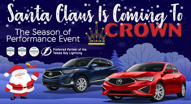 santa claus is coming to crown