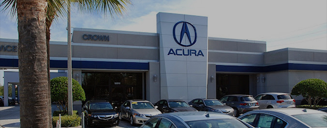 View of Crown Acura dealership