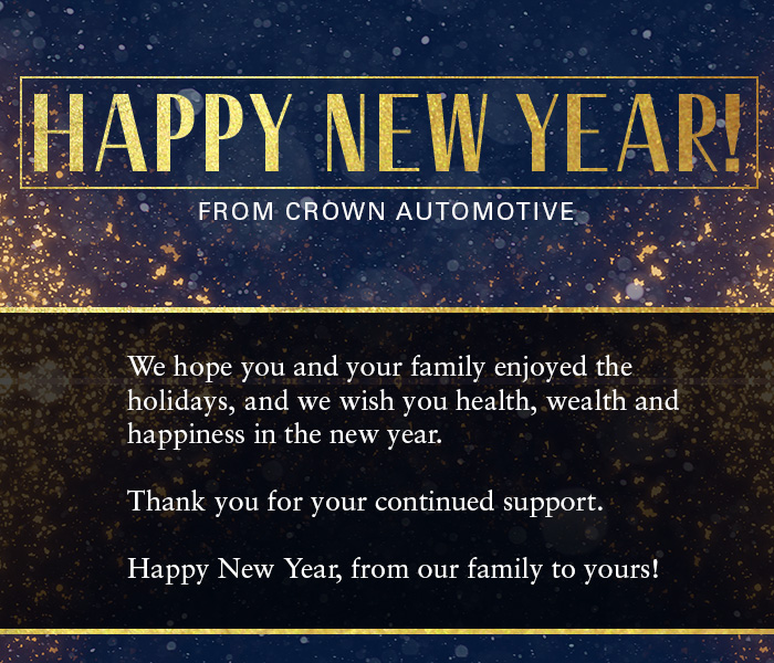 Happy New Year! From Crown Automotive