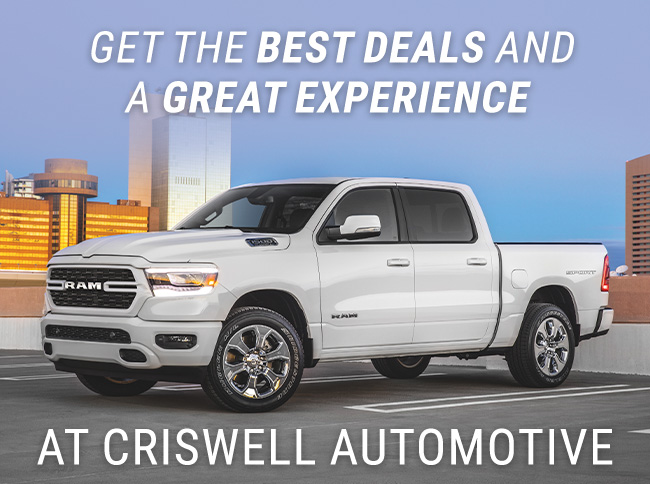 get the best deals and a great service experience at Criswell Automotive