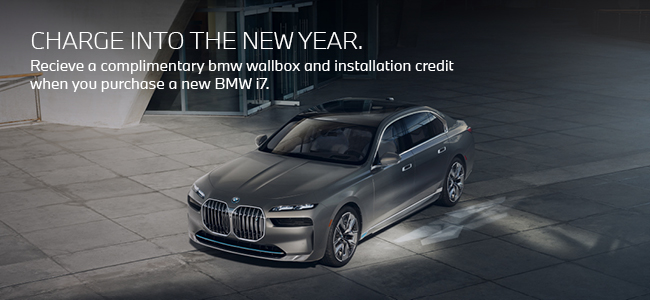 Charge into the New Year - Recieve a complimentory BMW Wallbox and installation credit when you purchase a new BMW i7