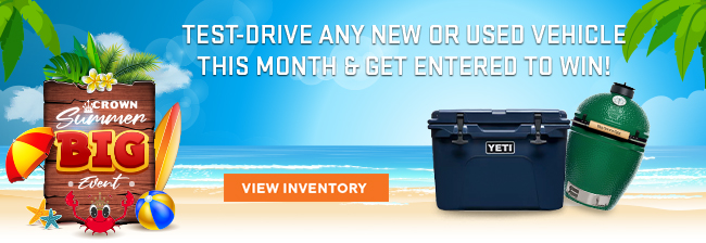 Test-Drive any new or used Vehicle this month and get entered to win