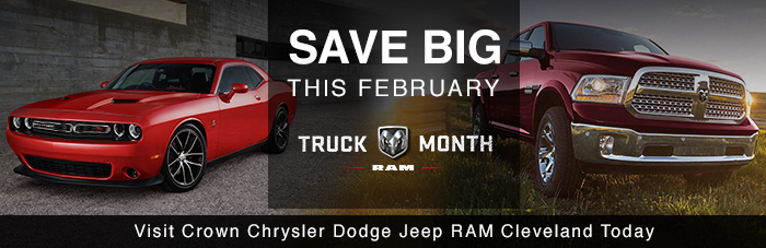Save Big This February At Crown Chrysler Dodge Jeep RAM of Cleveland