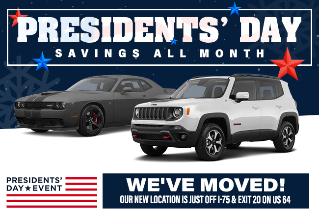 presidents day savings all month long