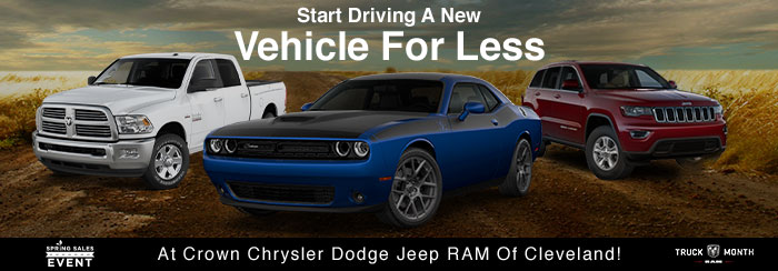 Start Driving A New Vehicle For Less At Crown Chrysler Dodge Jeep RAM Of Cleveland!