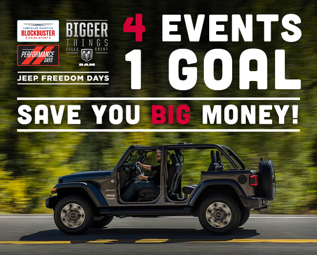 4 Events 1 Goal Save You Big Money!