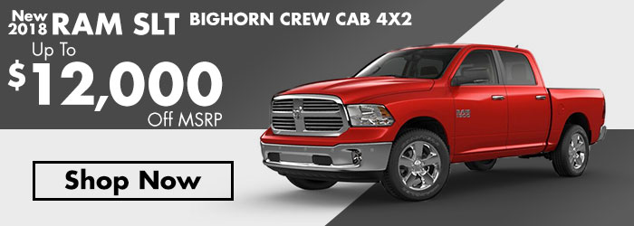 New 2018 RAM SLT Bighorn Crew Cab 4x2