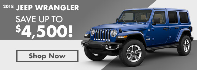 2018 Jeep Wrangler, Save up to $4,500