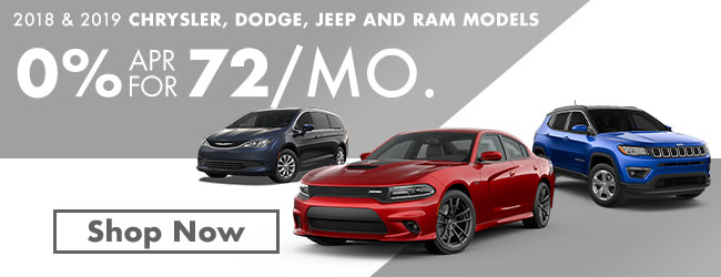 2018 and 2019 chrysler, dodge, jeep and ram models