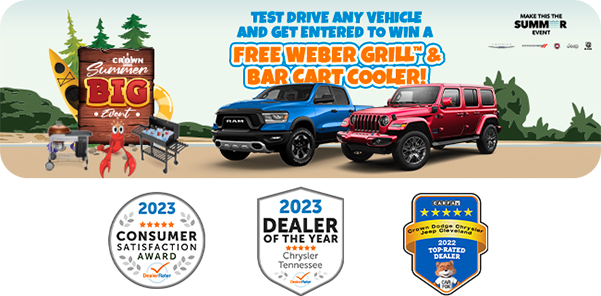 test drive and be entered to win a grill